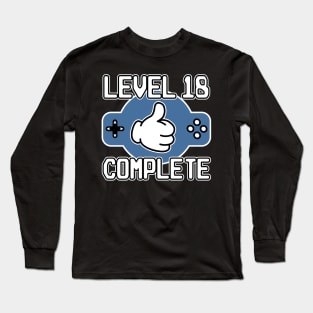 Level 20 Complete 20th Birthday 20 Years Gamer Long Sleeve T-Shirt